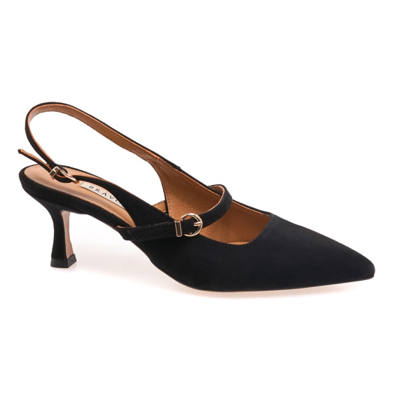 Босоніжки BRAVO MODA 0342/CZARNY ZAMSZ