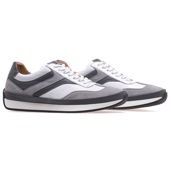 Кросівки IKOS 561-5/WHITE+GR LTHR