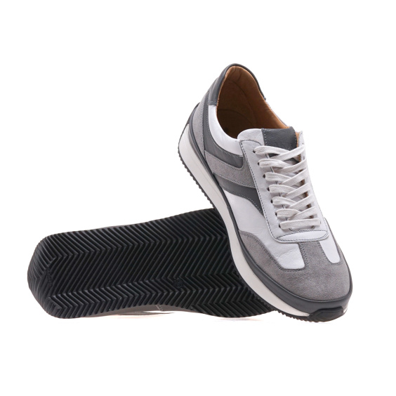 Кросівки IKOS 561-5/WHITE+GR LTHR