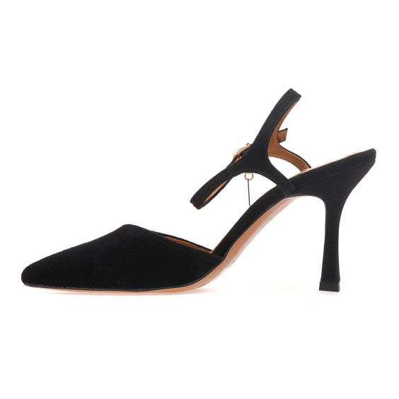 Босоніжки BRAVO MODA 0354/CZARNY ZAMSZ