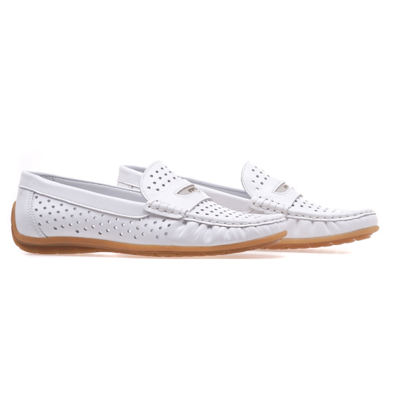 Мокасини STEPTER 8924/WHITE LTHR
