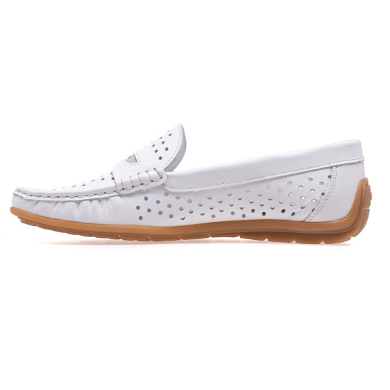 Мокасини STEPTER 8924/WHITE LTHR