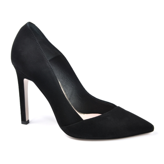 Туфлі човники Bravo Moda 1305/Czarny zamsz