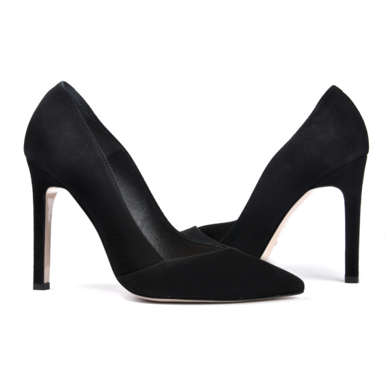 Туфлі човники Bravo Moda 1305/Czarny zamsz