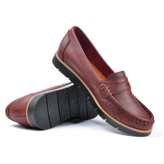 Мокасини NESSI 76506/BORDO 1