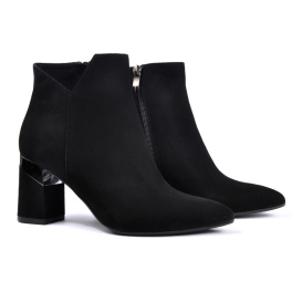 BRAVO MODA 2194/CZARNY ZAMSZ