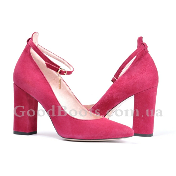 Туфлі човники Bravo Moda 1549/plum zamsz
