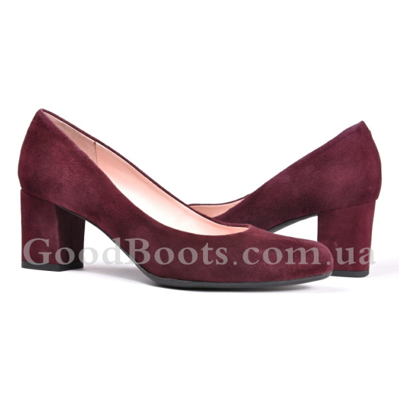 Туфлі човники Bravo Moda 1672/Sliwka Zamsz