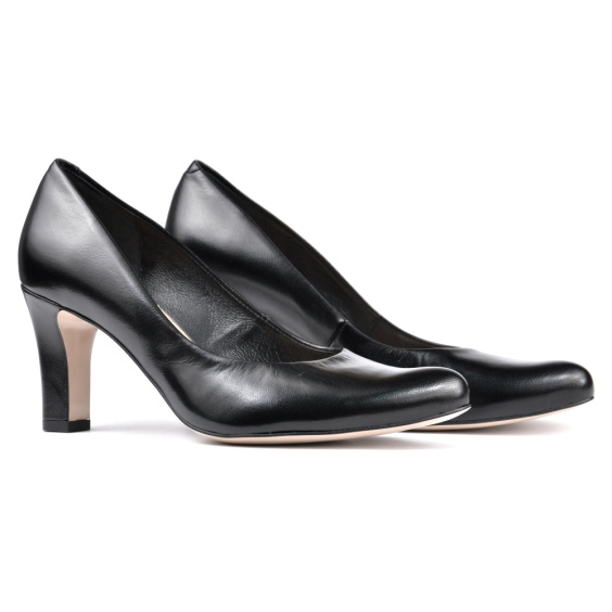 Туфлі човники Bravo Moda 1381/Czarna skora