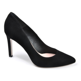 BRAVO MODA 1373/CZARNY ZAMSZ