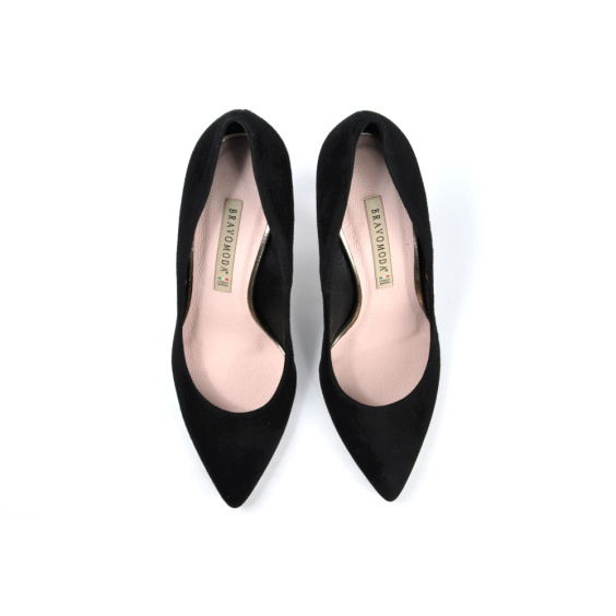 Туфлі BRAVO MODA 1373/CZARNY ZAMSZ