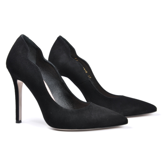 Туфлі BRAVO MODA 1810/CZARNY ZAMSZ