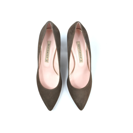 Туфлі BRAVO MODA 1773/UMBER ZAMSZ