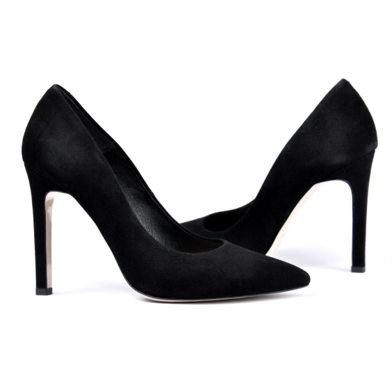 Туфлі човники BRAVO MODA 1254 / CZARNY ZAMSZ