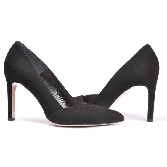 Туфлі човники BRAVO MODA 1332/CZARNY ZAMSZ
