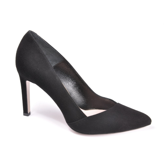 Туфлі човники BRAVO MODA 1332/CZARNY ZAMSZ