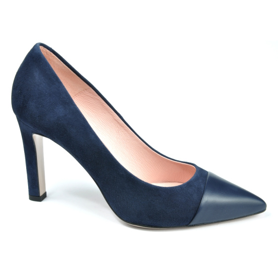Туфлі Bravo Moda 1788/BLUE ZAMSZ+GRANAT