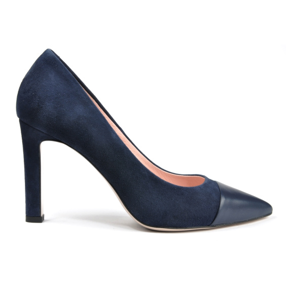 Туфлі Bravo Moda 1788/BLUE ZAMSZ+GRANAT