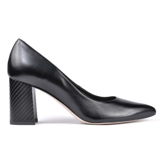 Туфлі човники BRAVO MODA 1479/CZARNY SKORA+CARBON